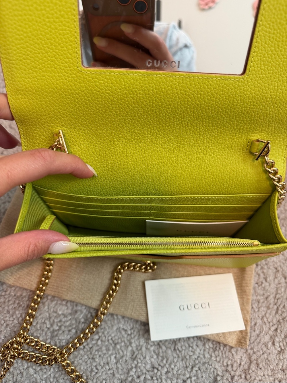 Gucci Petite GG Marmont Wallet On Chain! - Picture 5 of 6